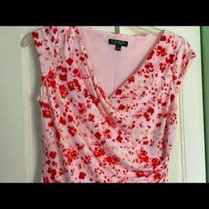 👀 RALPH LAUREN ❤️💖🤍Floral Print Dress🌸